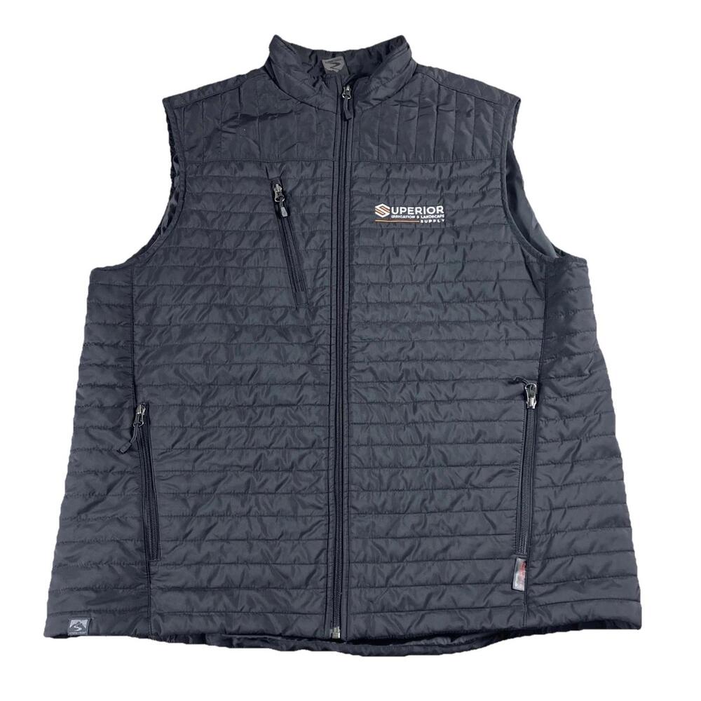 Storm Creek Quilted Running Jacket Men's XL Thermolite Ecomode Black